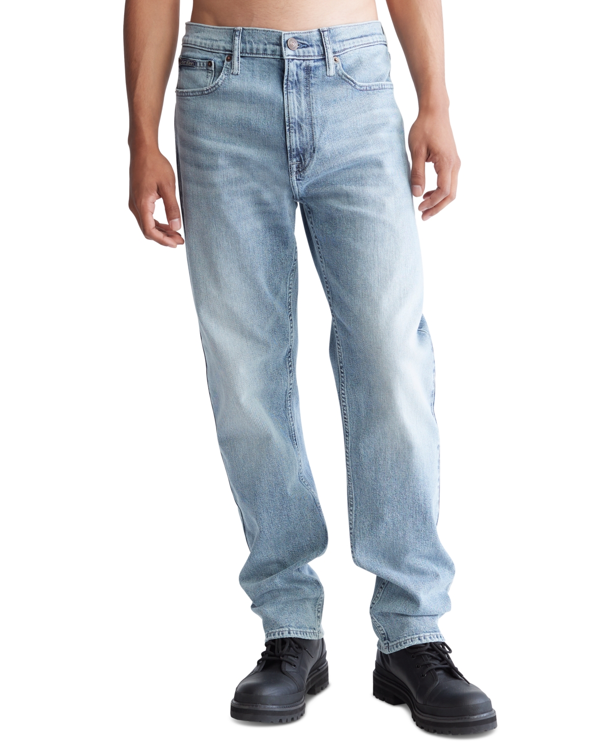 Men's Standard Straight-Fit Stretch Jeans - Limelight