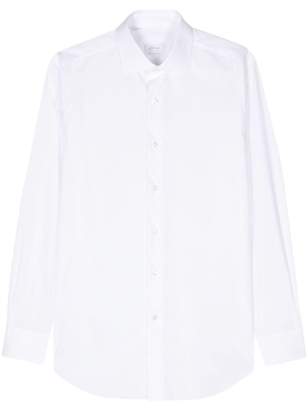 Long-sleeve poplin shirt - White