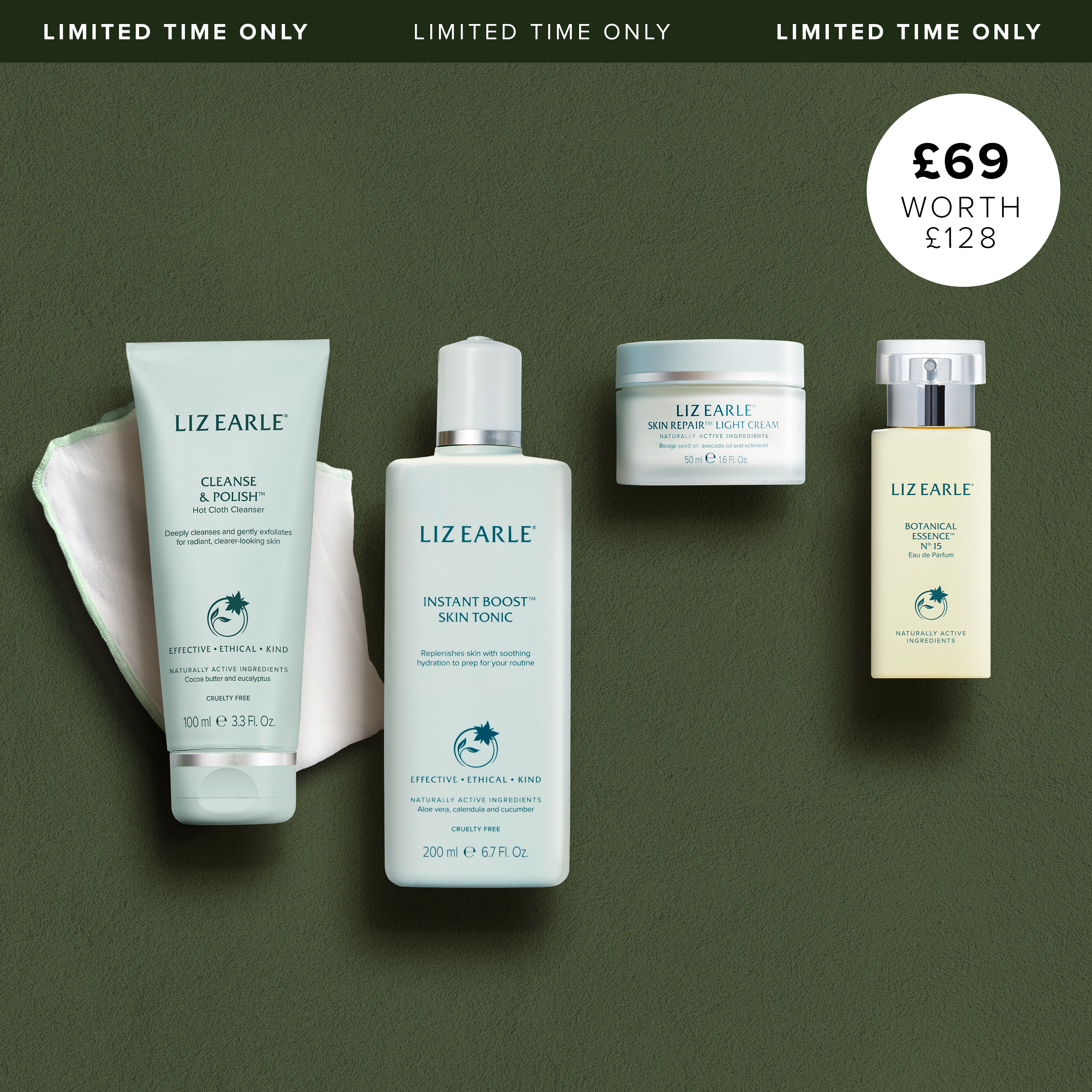 Skincare Routine - Essentials For Combination Skin with Botanical Essence No.15