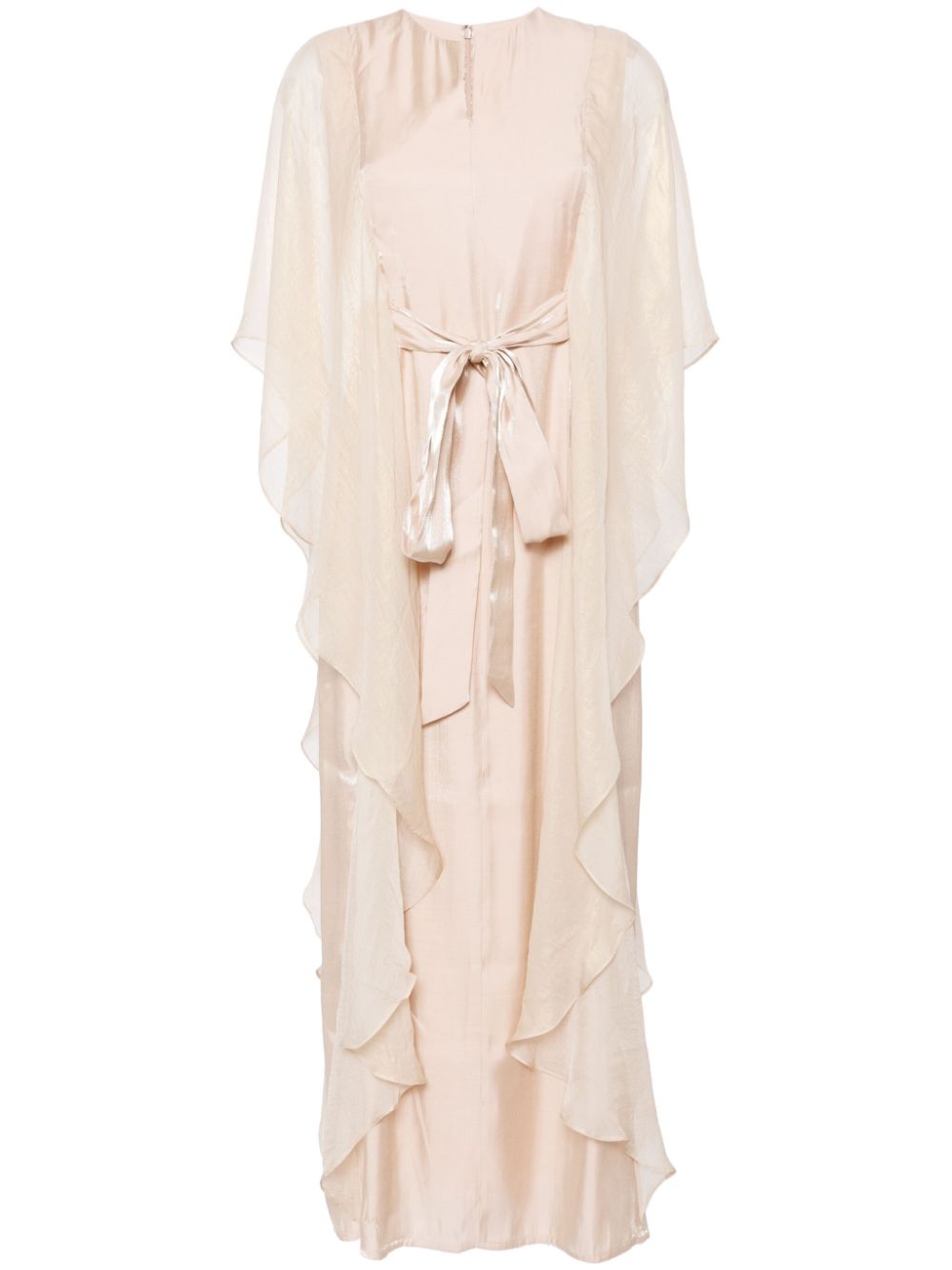 Nayeli draped kaftan dress - Neutrals