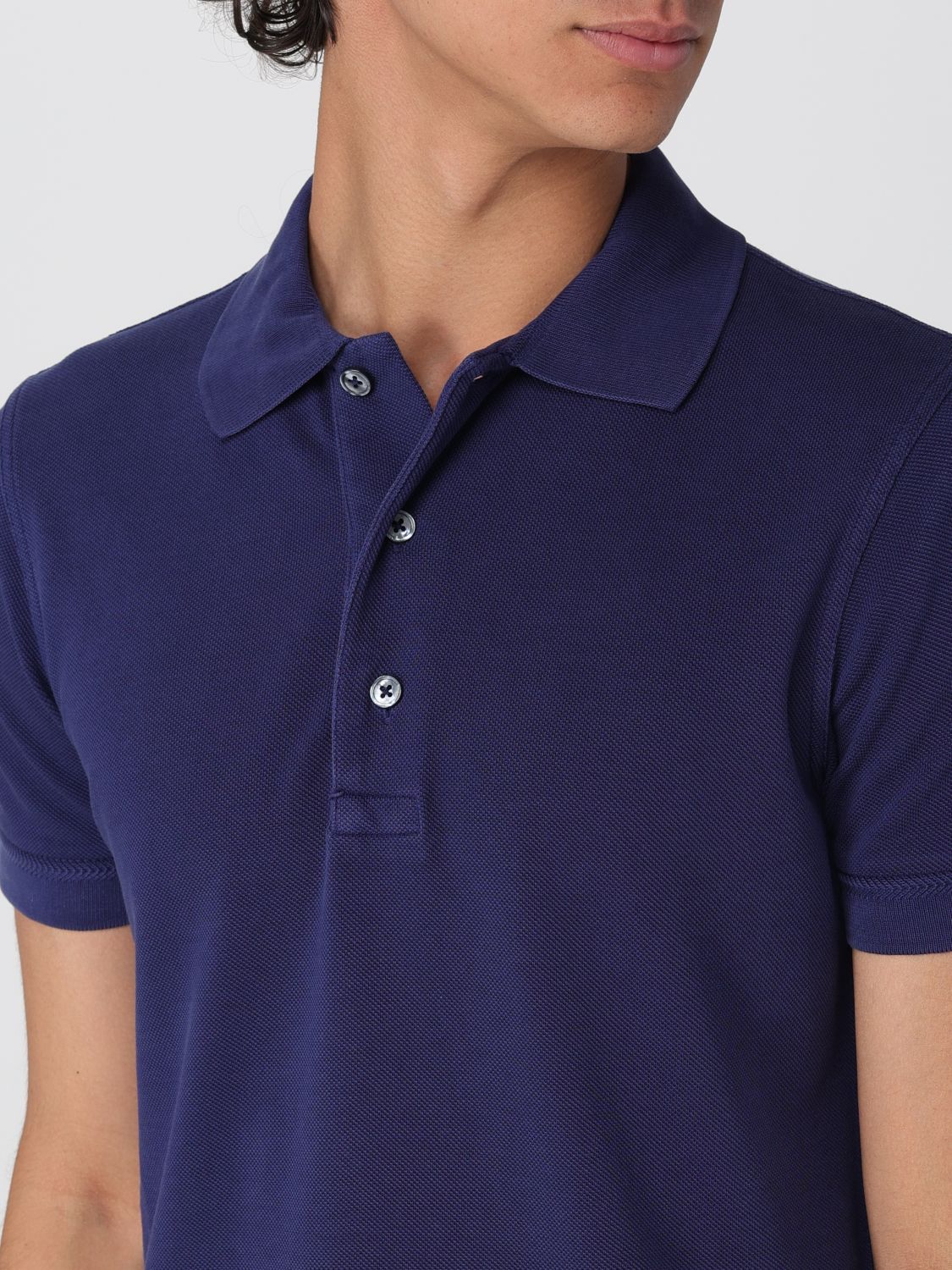 Polo Shirt Men color Blue