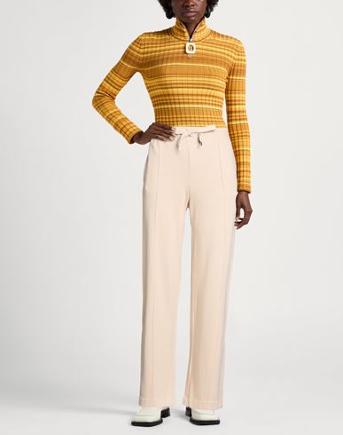 Woman Pants Beige Size M Cotton, Viscose