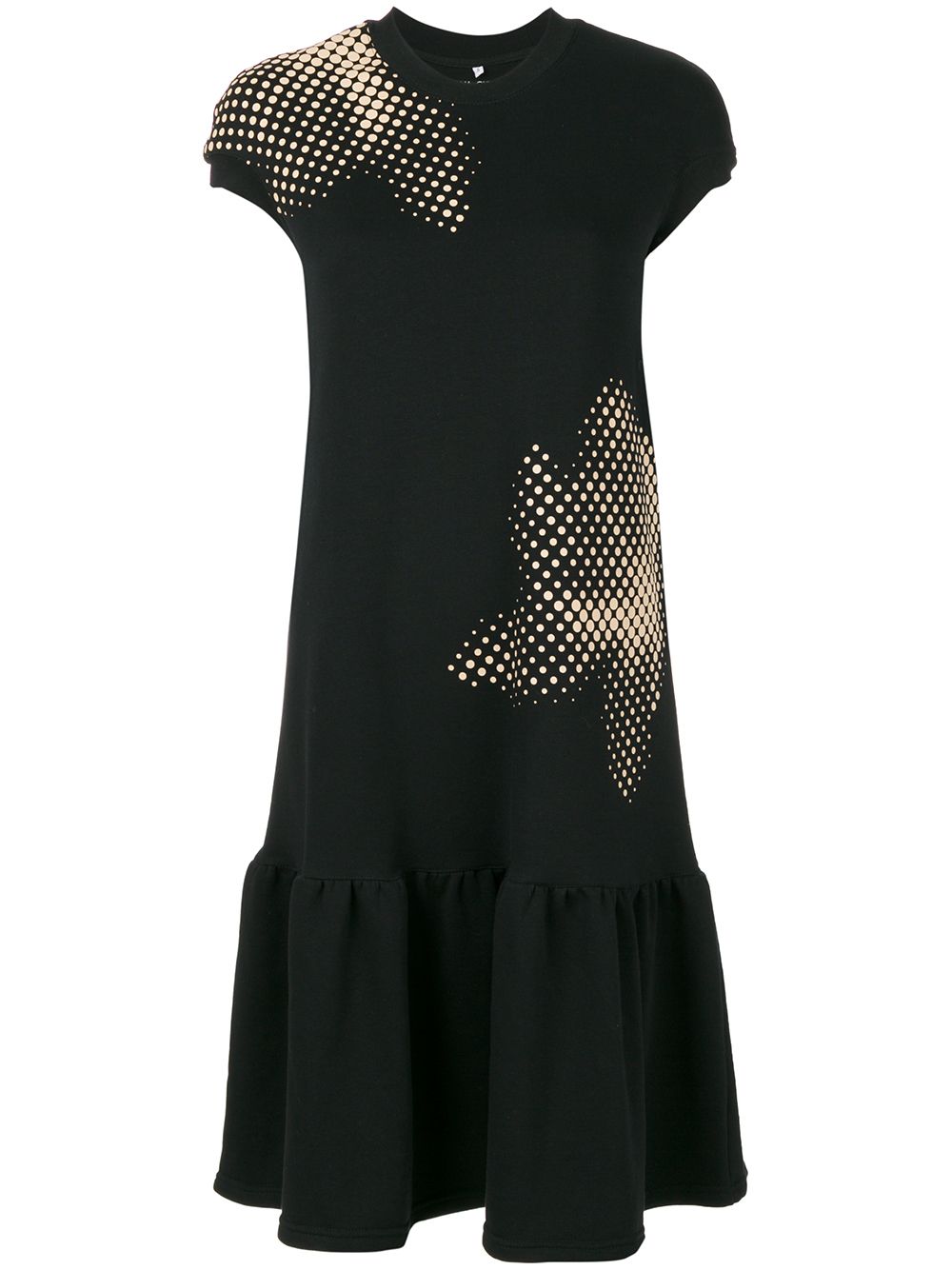 T-shirt drop waist dress - Black