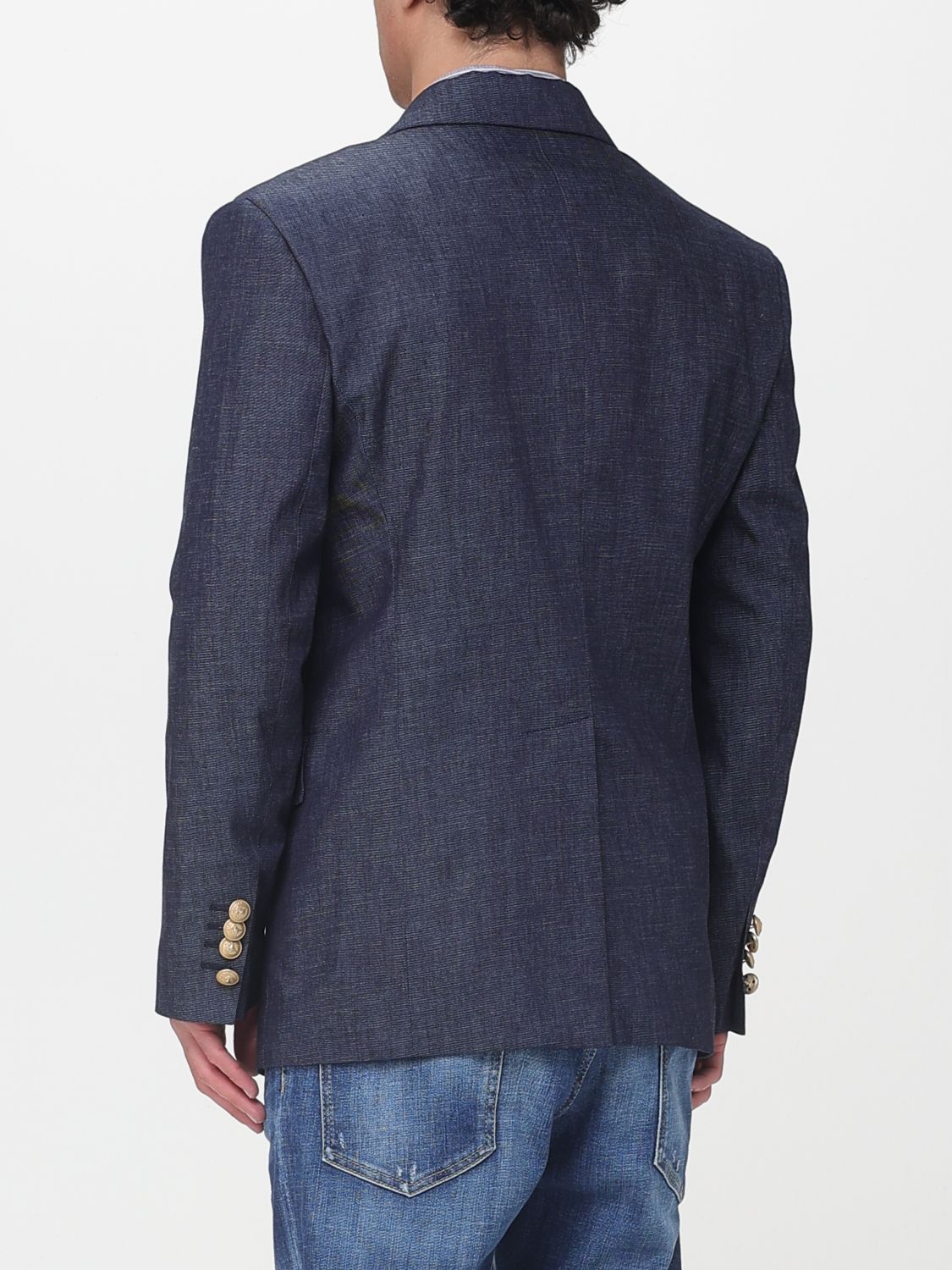 Jacket Men color Denim