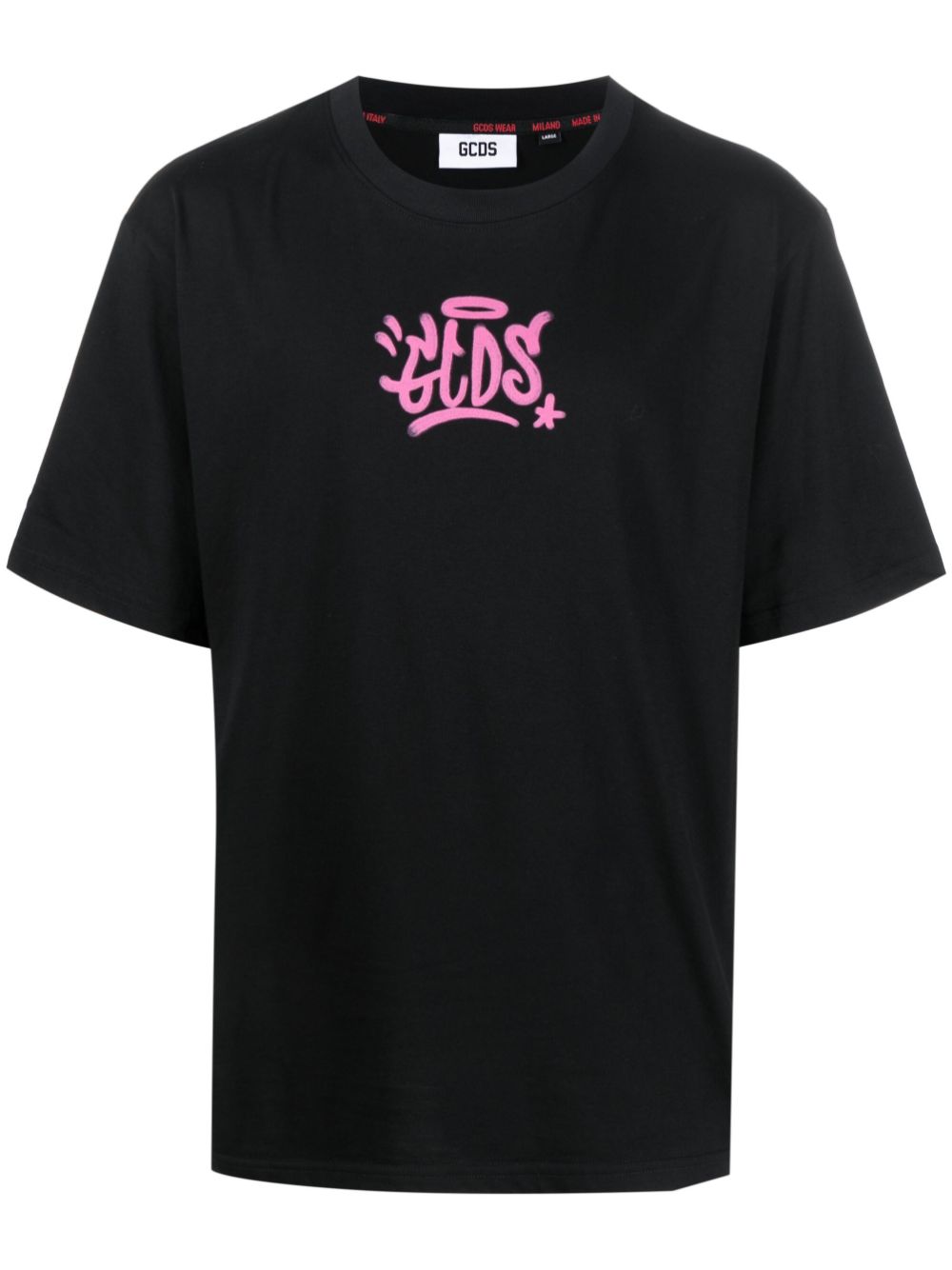 Graffiti-print cotton T-shirt - White