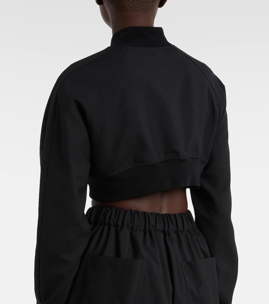 Cropped wool top