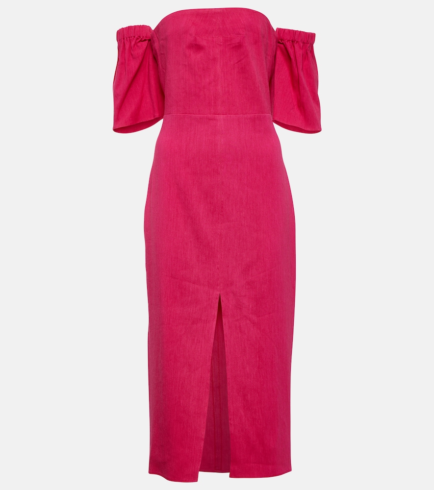 Stony off-shoulder midi dress