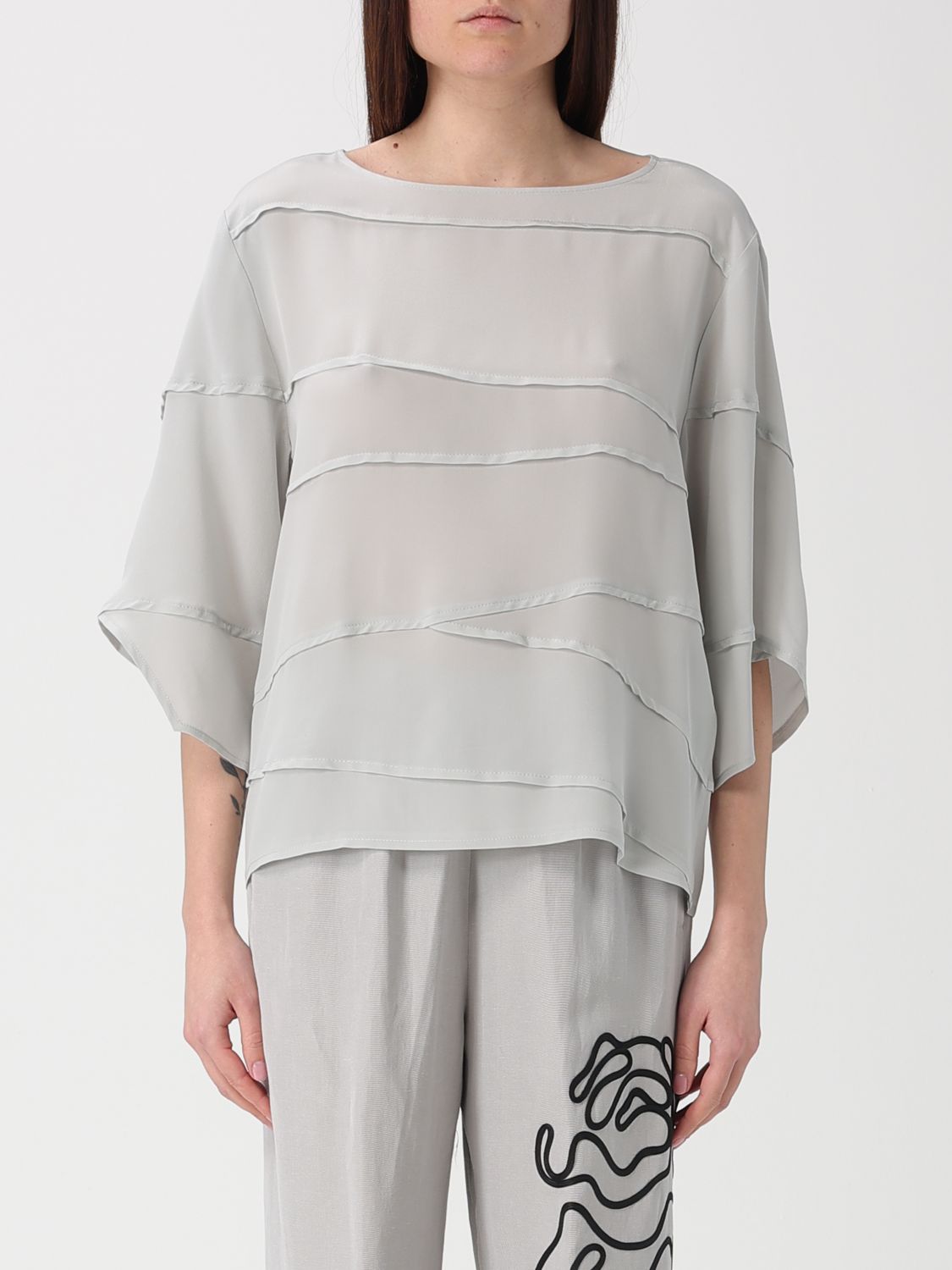 Top Woman color Grey