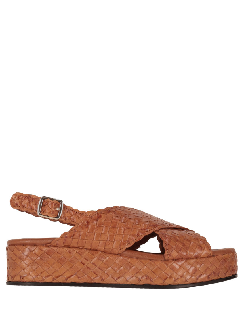 Light Brown Braided Heels