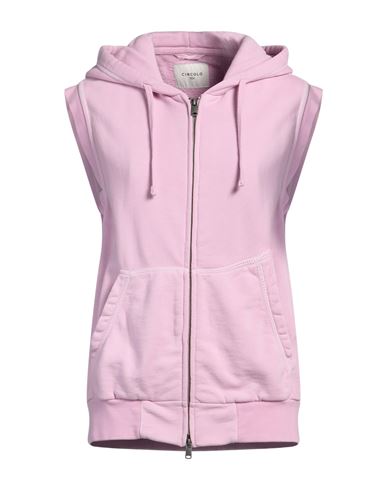 Woman Sweatshirt Pink Size M Cotton