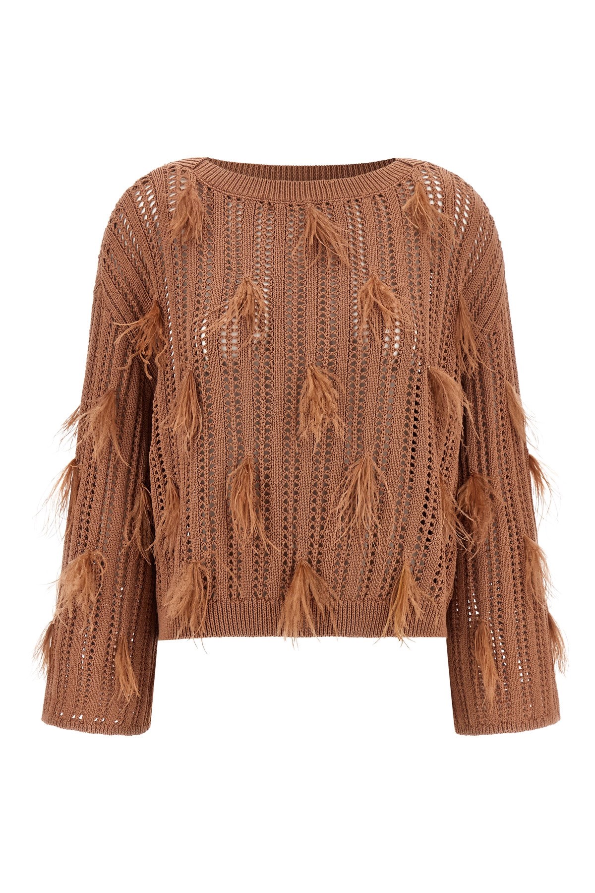 Ostrich Feather Sweater