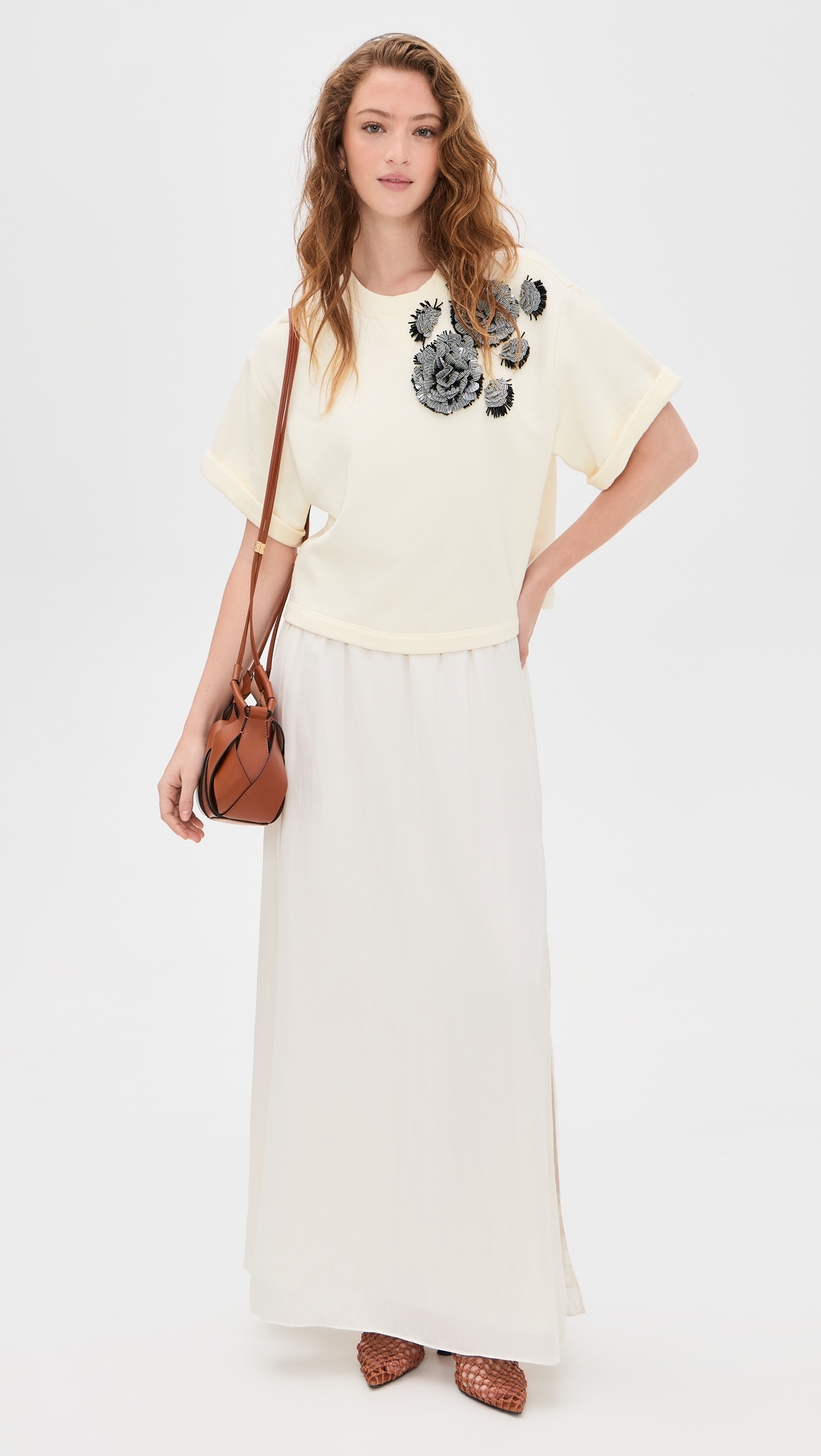 Cove Top with Embroidery Creme
