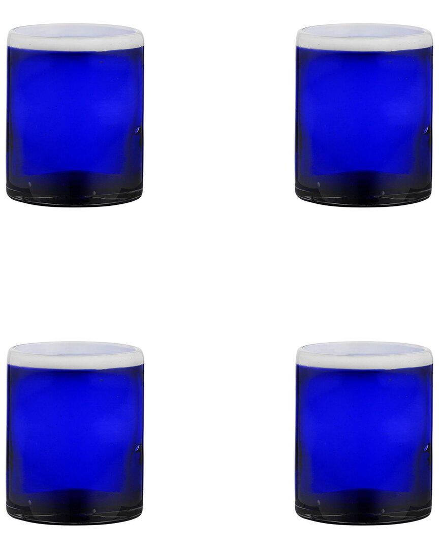Set Of 4 Leon Mexican Glassware Dofs