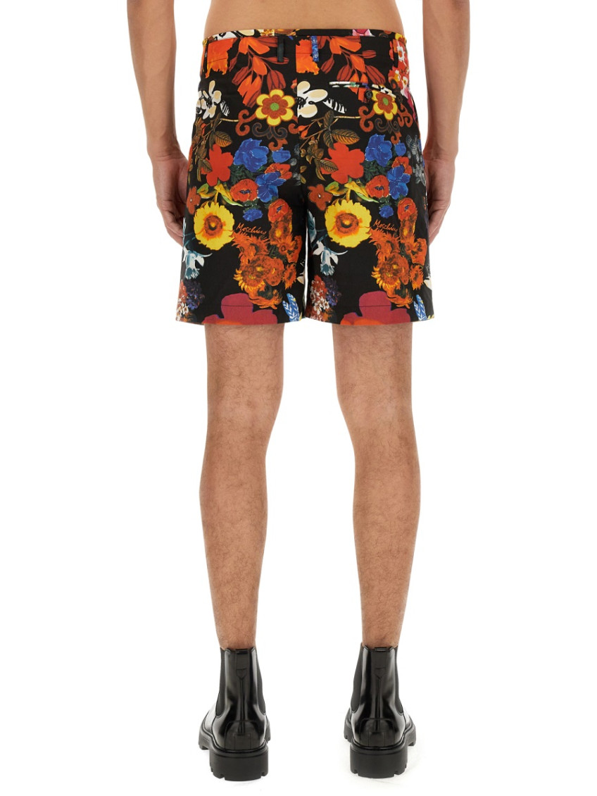 Bermuda With Floral Pattern