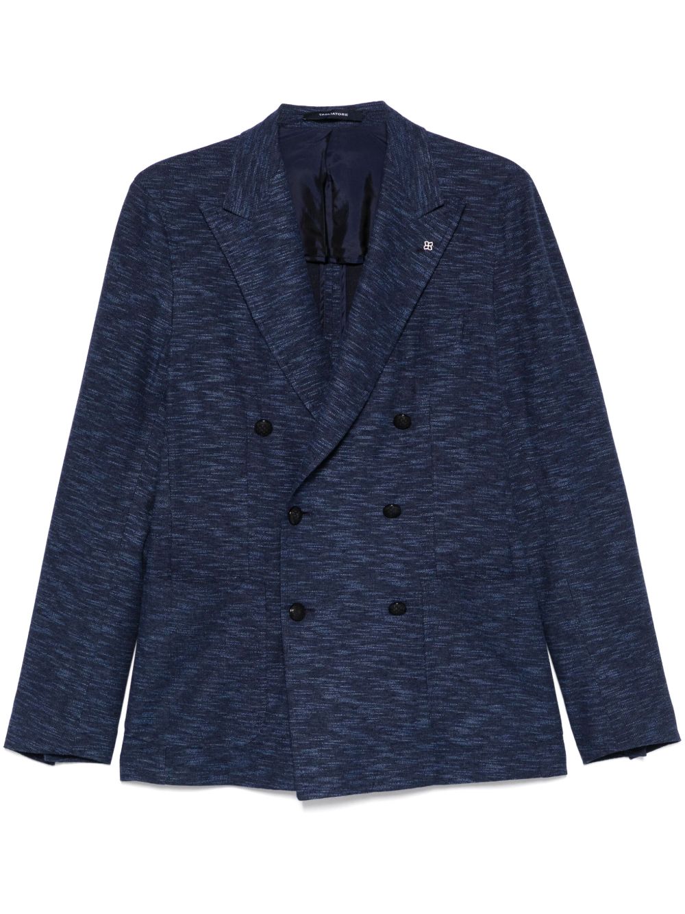 Slub-texture blazer - Blue
