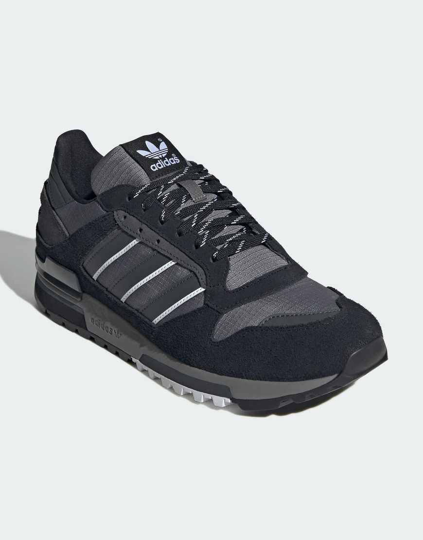 Zx 600 shoes in core black / grey four / grey