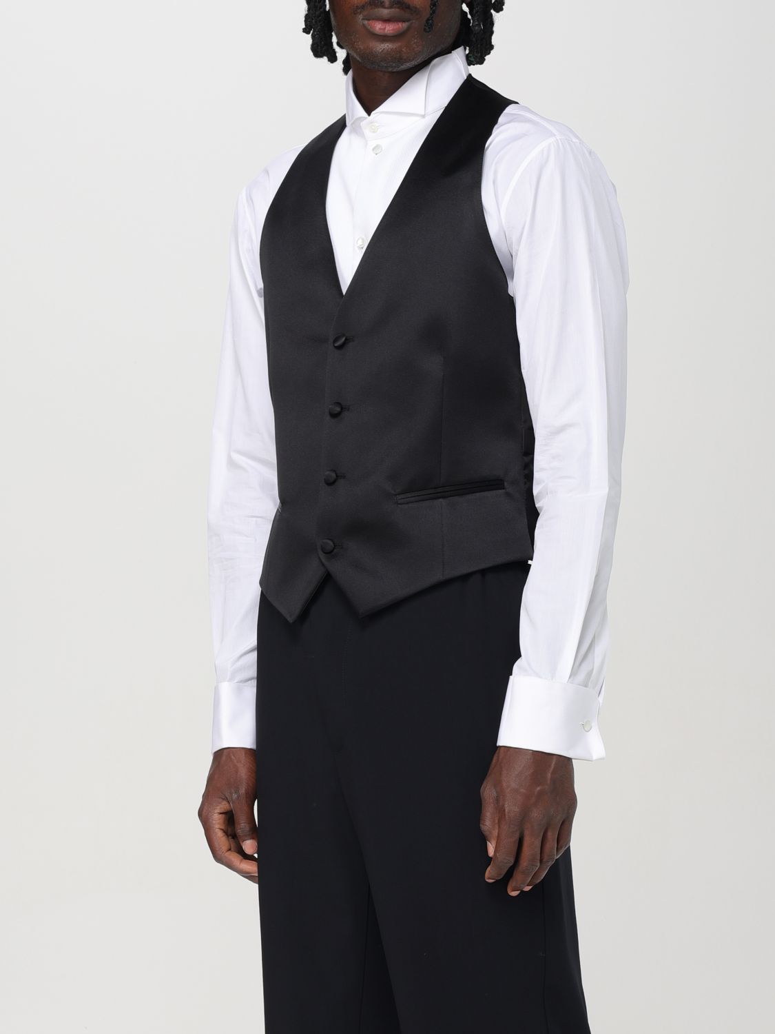 Suit Vest Men color Black