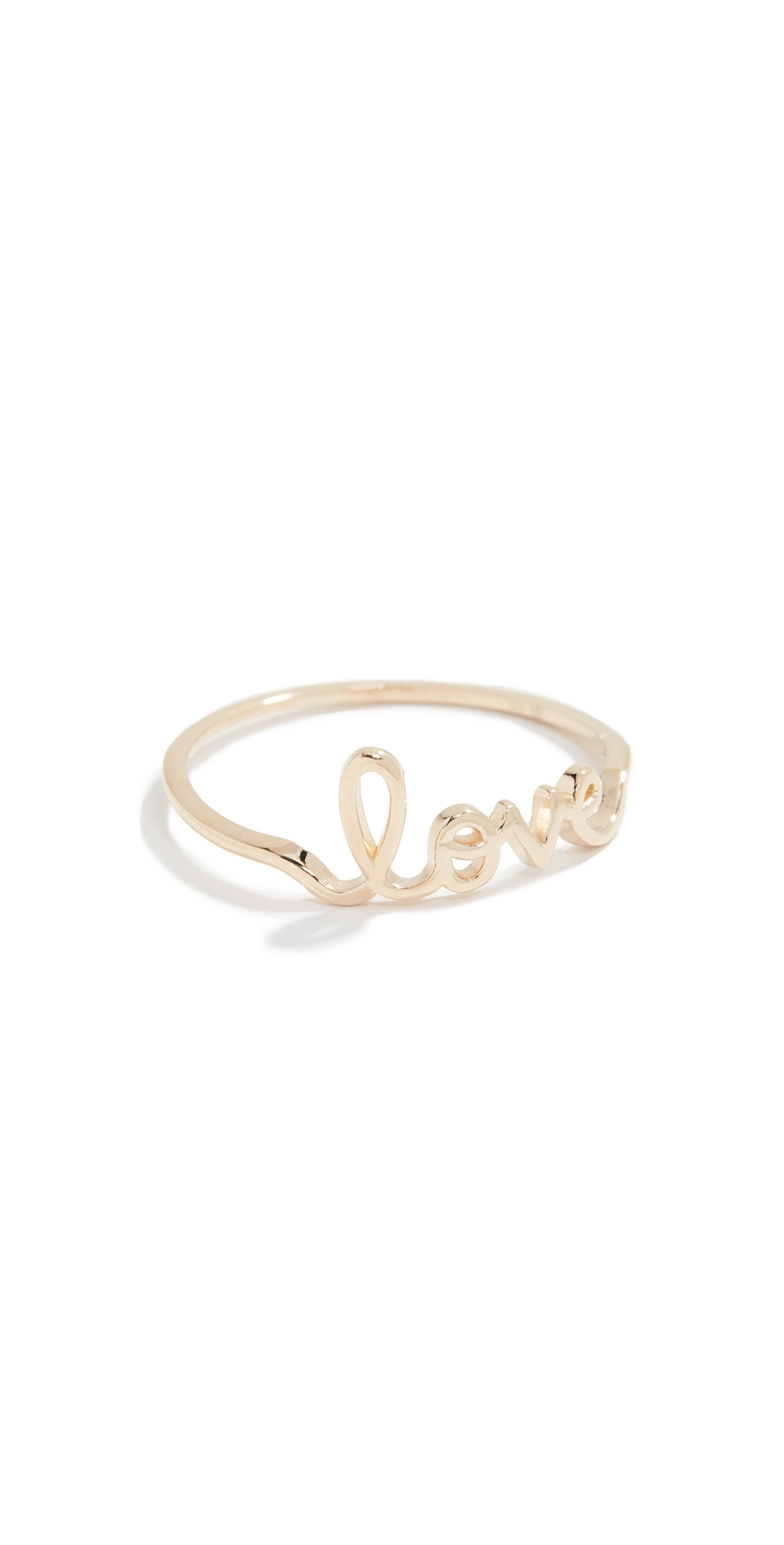 14k Love Ring Yellow Gold