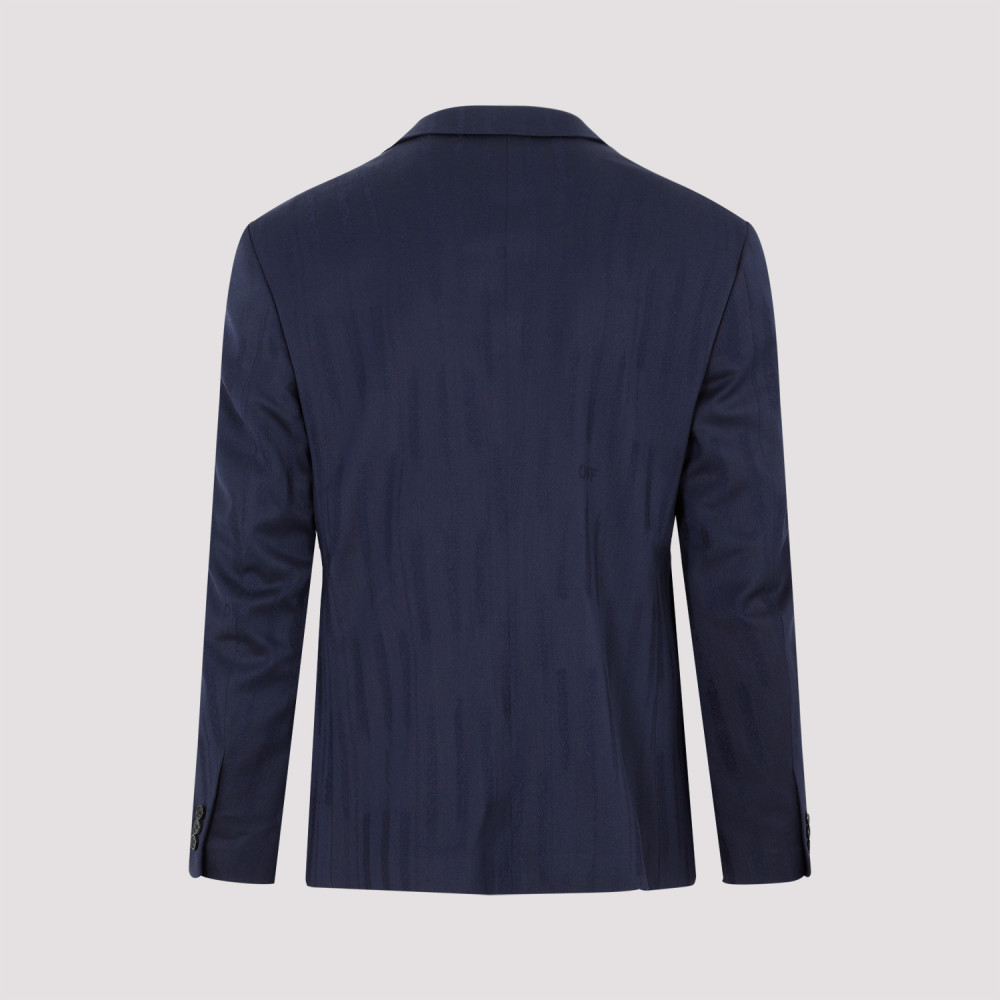 Navy Blue Shibori Relaxed Jacket