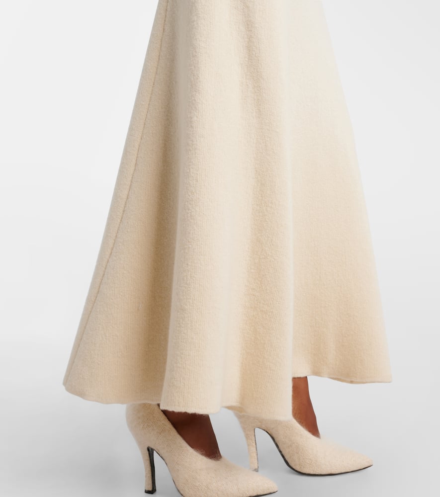 Wool, silk, and cashmere maxi dress