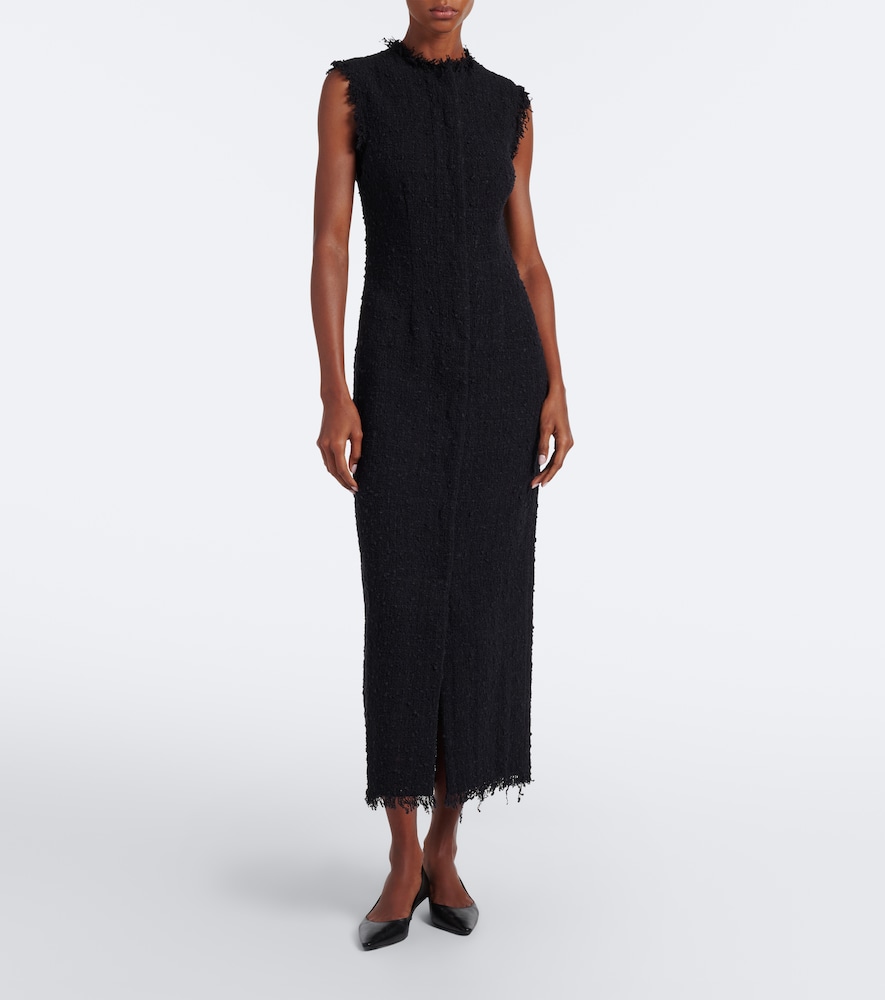 Lana cotton-blend tweed midi dress