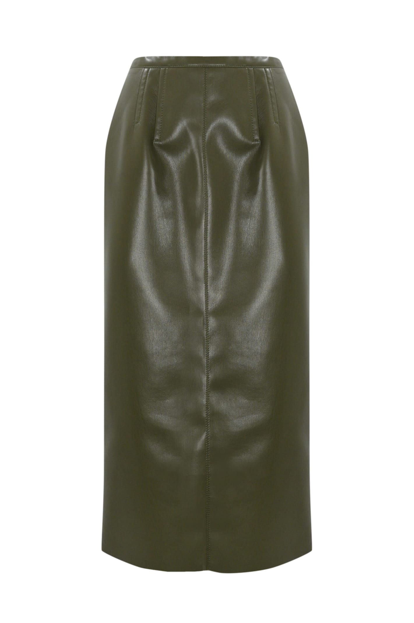 Skirt In Coated Fabric