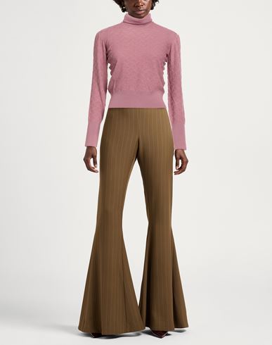 Woman Turtleneck Antique rose Size L Merino Wool
