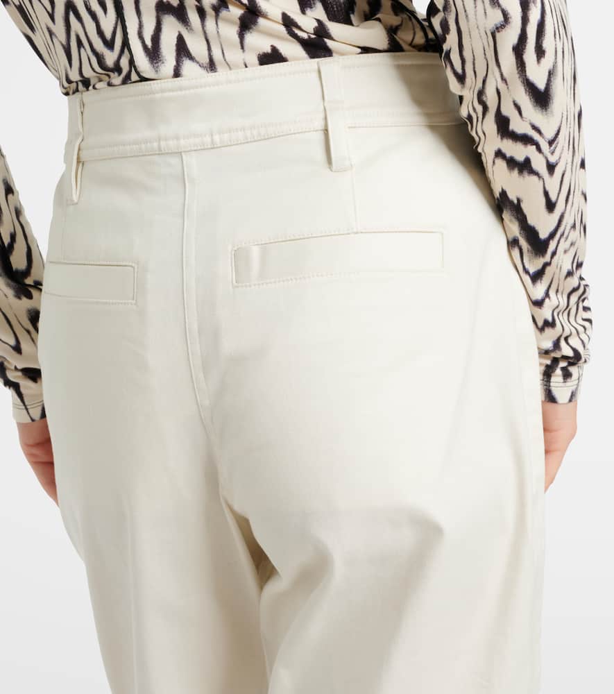 White Label Cait cotton-blend tapered pants