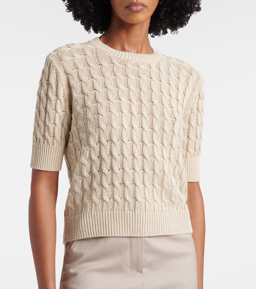 Talamo cable-knit linen sweater