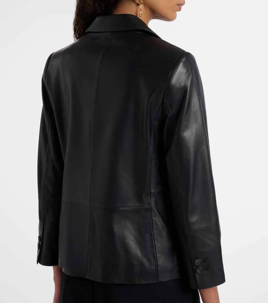 Leather blazer