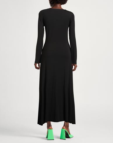 Woman Maxi dress Black Size M Modal, Elastane