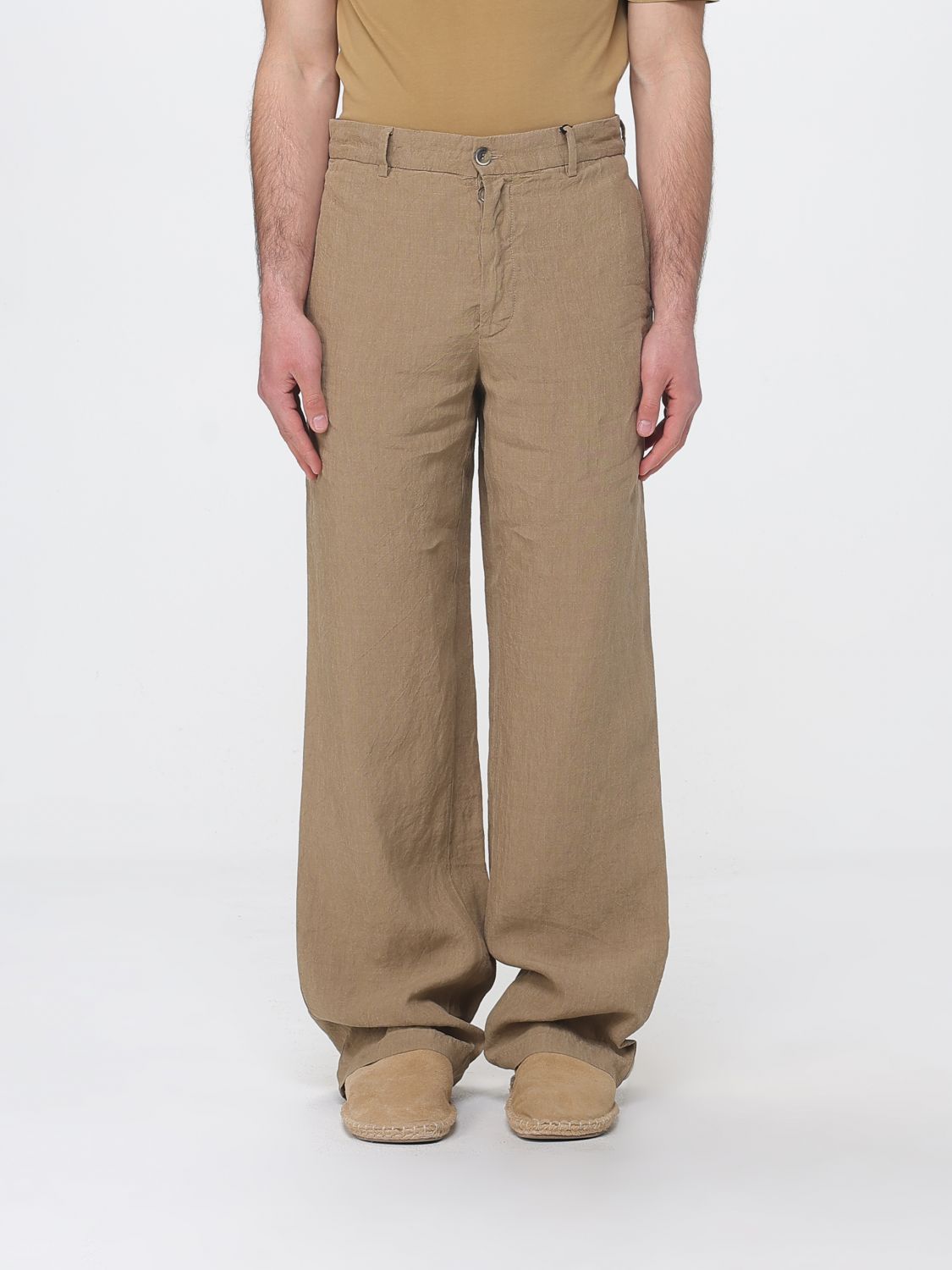 Pants Men color Green