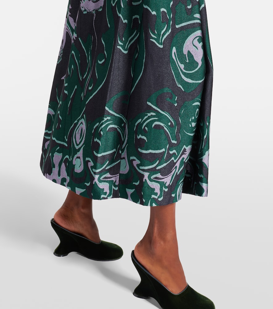 Printed midi skirt