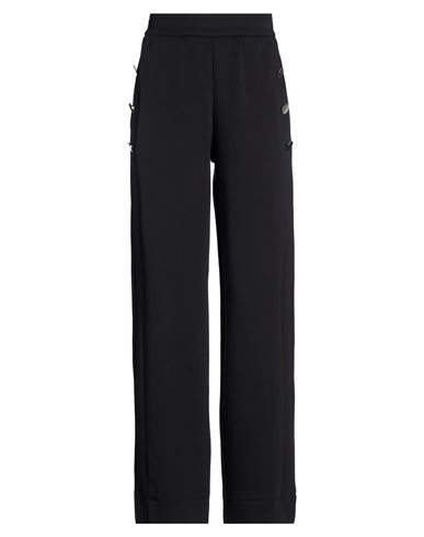 Woman Pants Black Size M Cotton, Polyester, Elastane