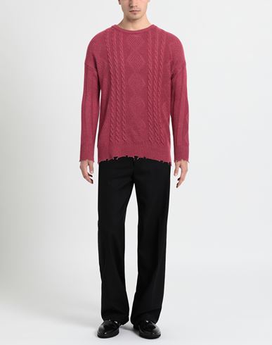 Man Sweater Garnet Size M Wool, Viscose, Nylon, Cashmere