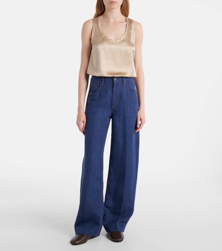 X Argent Ayla mid-rise wide-leg jeans