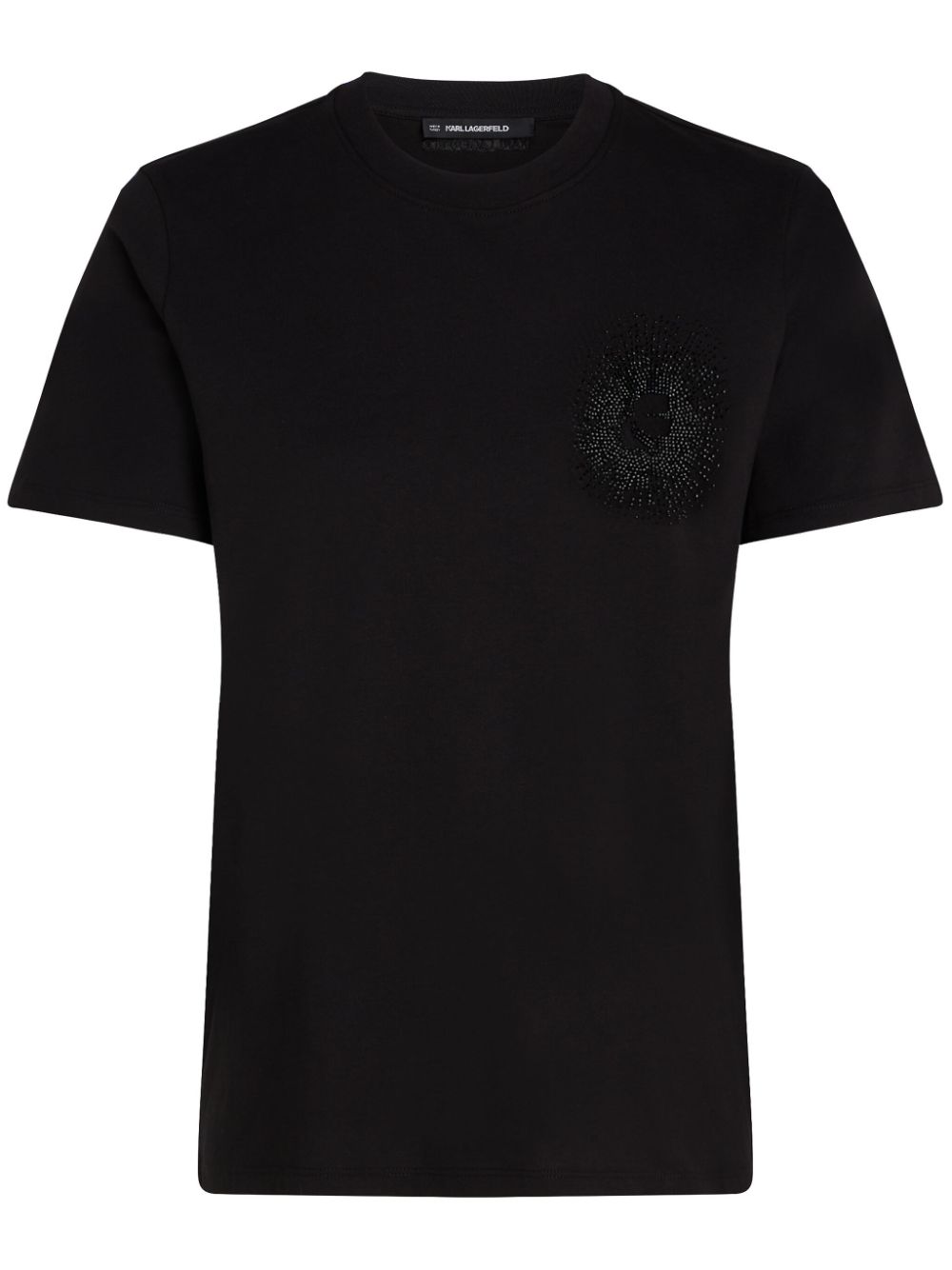Kameo rhinestone T-shirt - Black
