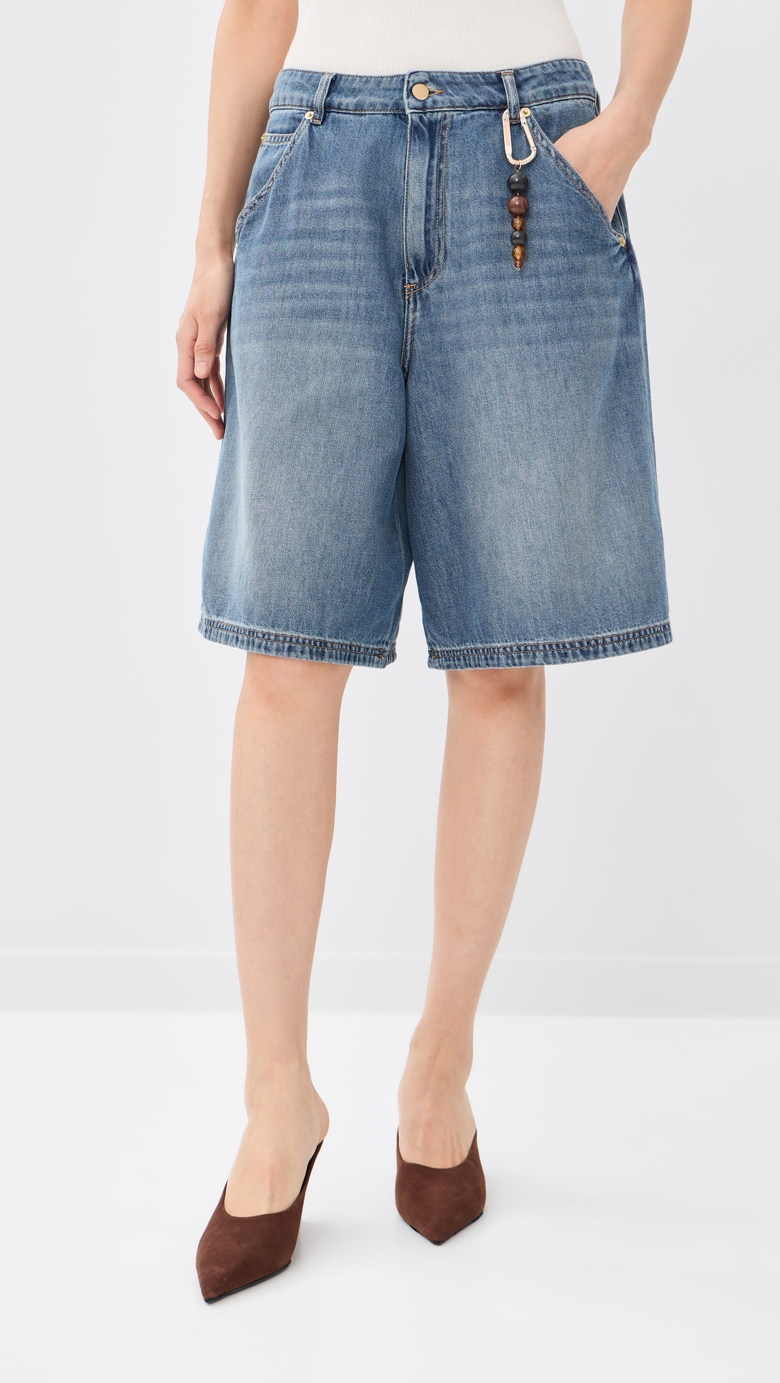 Emily Denim Shorts Slate Vintage