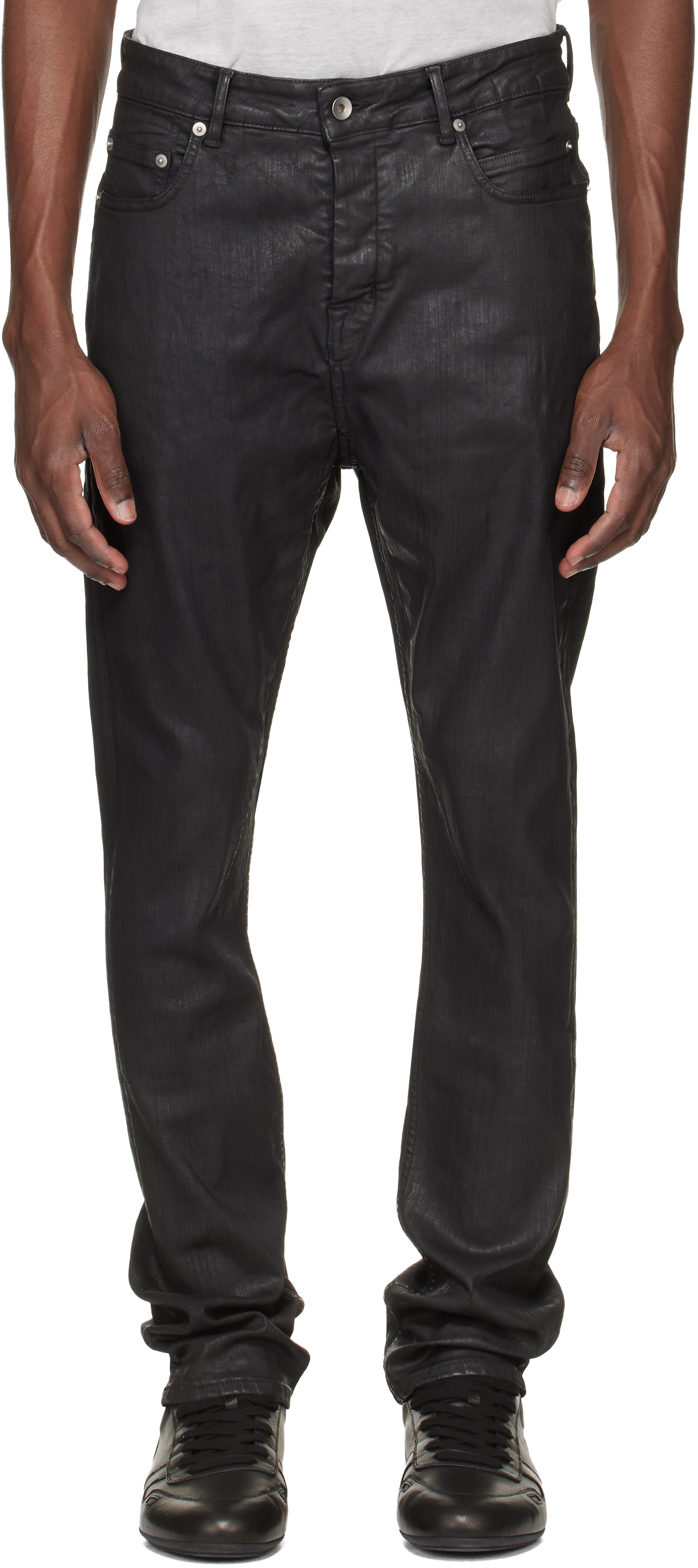Black Temple Detroit Cut Jeans