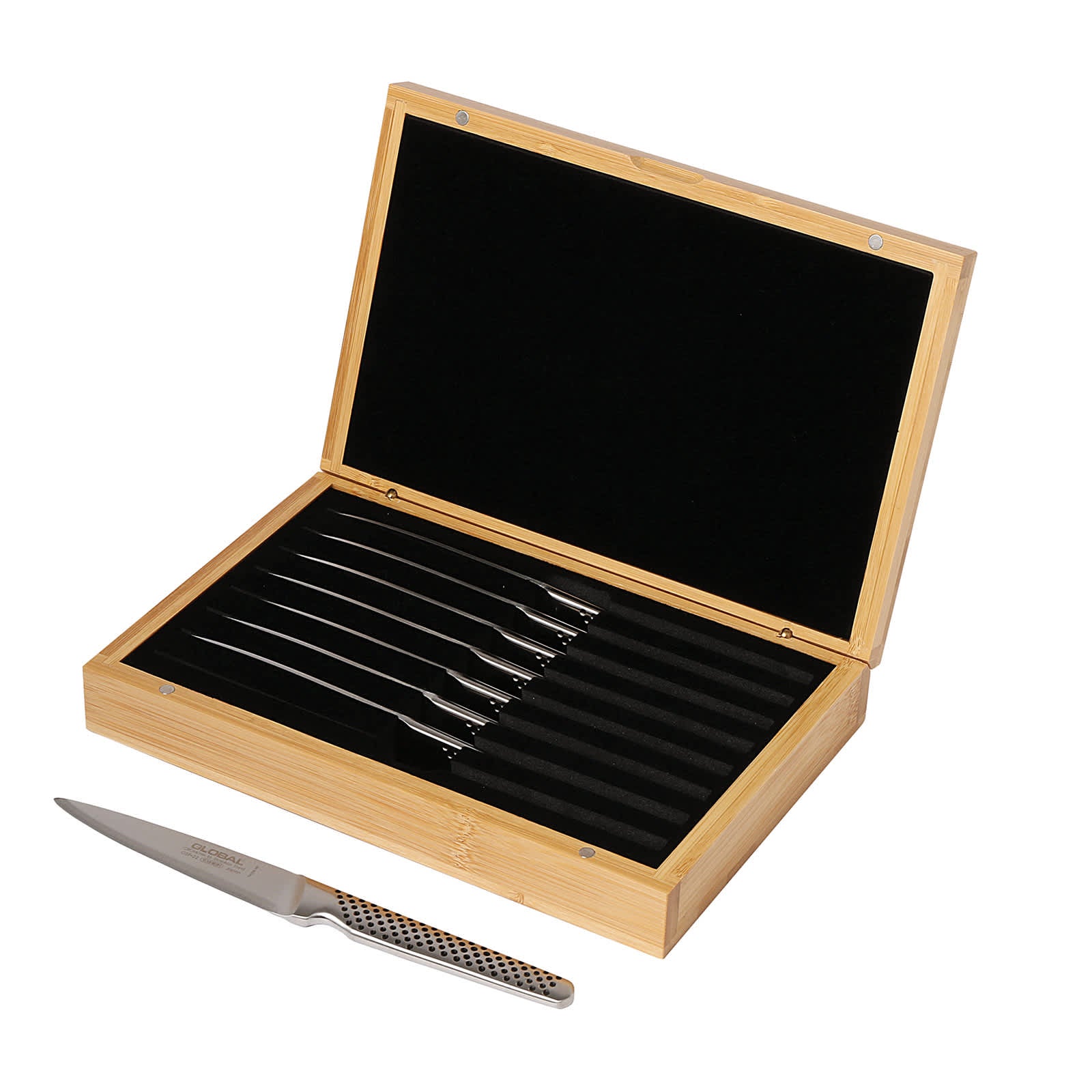 8-Piece Steak Knife Set with Bamboo Box