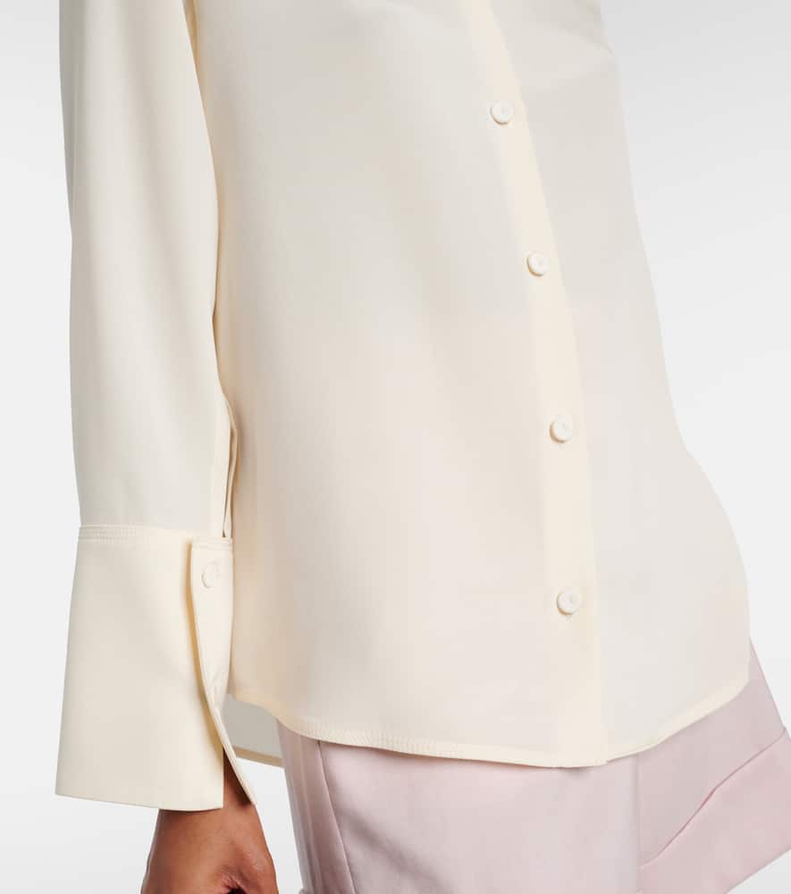 Voliera silk-blend cady shirt