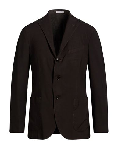 Man Blazer Dark brown Size 42 Virgin Wool
