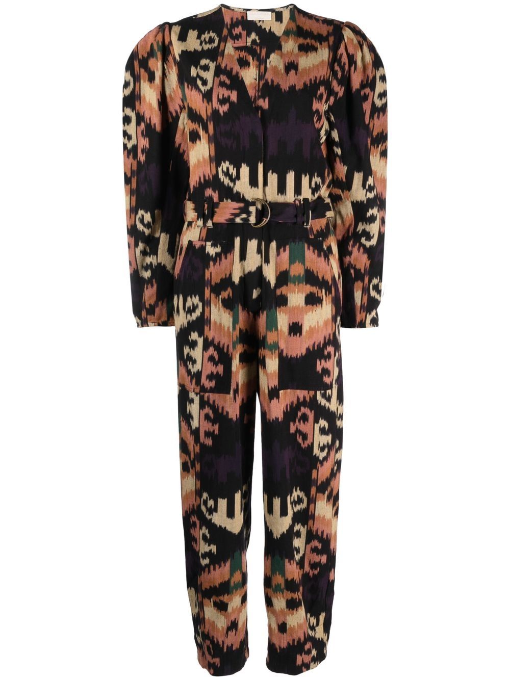 Nayeli graphic-print jumpsuit - Purple