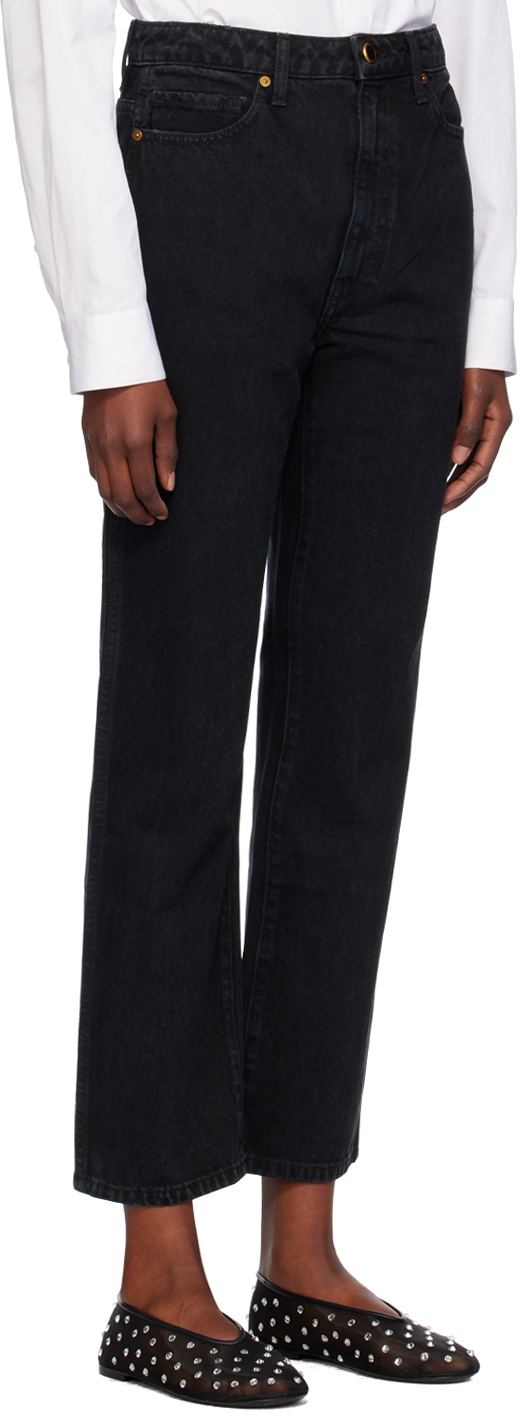 KHAITE Black Abigail Jeans