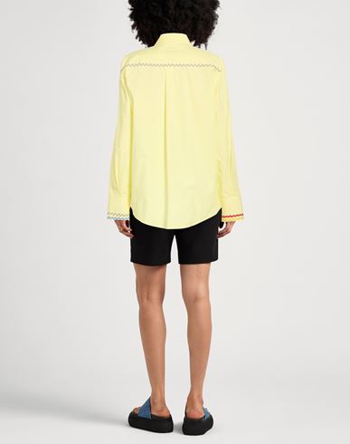 Woman Shirt Yellow Size 4 Cotton