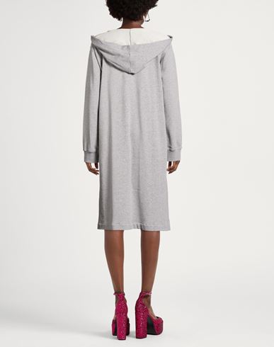 Woman Mini dress Light grey Size S Cotton