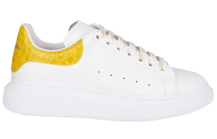 Oversized Sneaker 'White Yellow Crocodile'