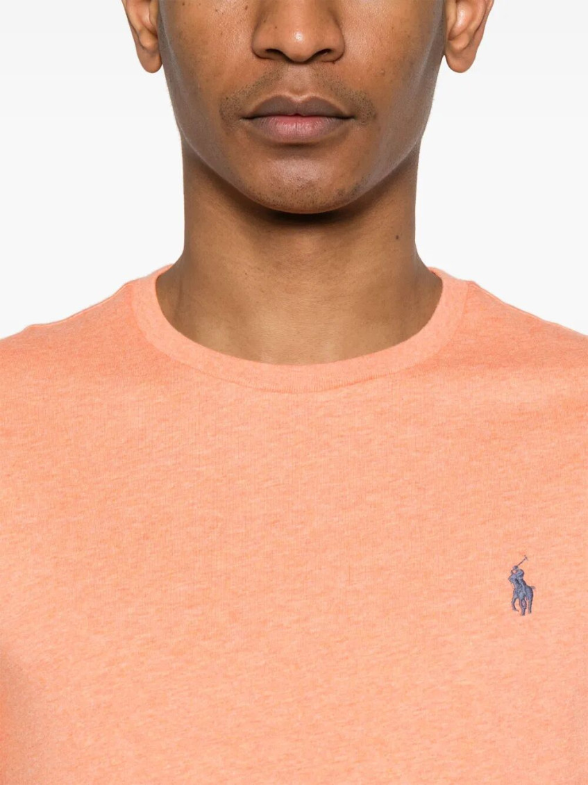Orange Logo Crewneck T-Shirt
