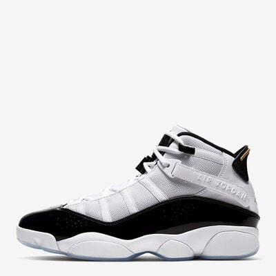 Jordan Air Men's 6 Rings Sneaker White/Black/Metallic Gold