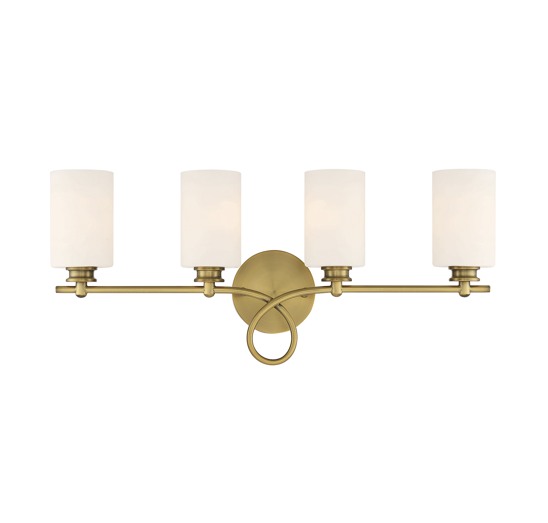 Savoy House Woodbury 4-Light Bathroom Vanity Light in Warm Bras